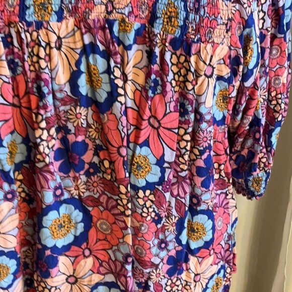 NWOT TERRA & SKY tunic style top in bright, vibrant colors size 3x - Picture 4 of 12